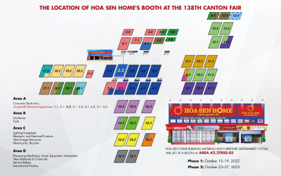 Hoa Sen Home Vietnam Cari Mitra Global di Canton Fair ke-138 – Pameran Dagang Multi-Industri Terbesar di Dunia