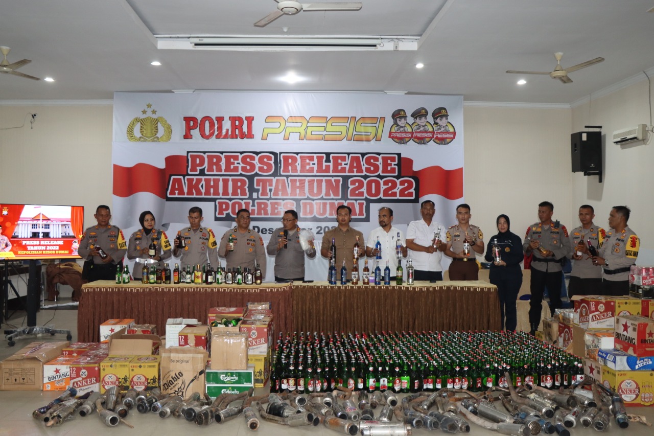 Refleksi Akhir Tahun, Polres Dumai Paparkan Beberapa Pencapaian