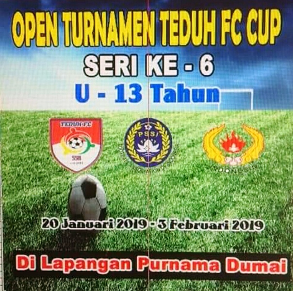 Jelang Pembukaan Turnamen, Panitia Teduh Cup IV Percantik Lapangan