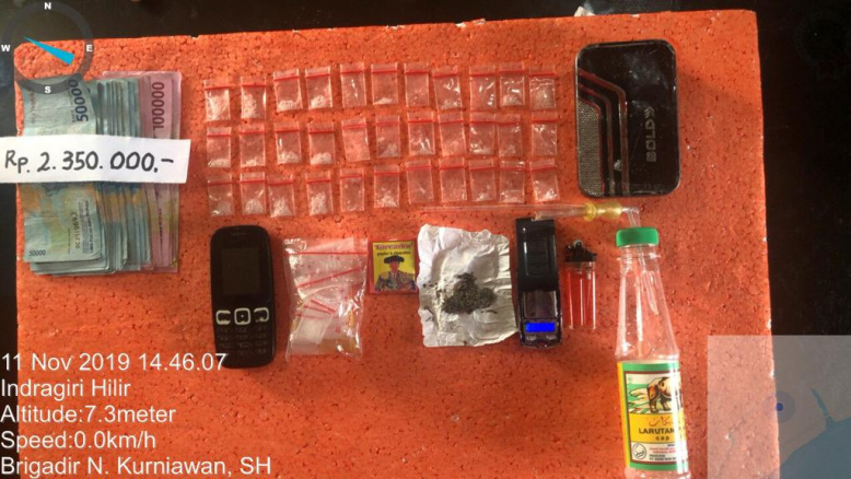 Lima Warga Inhil Diduga Terlibat Ngedar Narkoba Diamankan Polisi