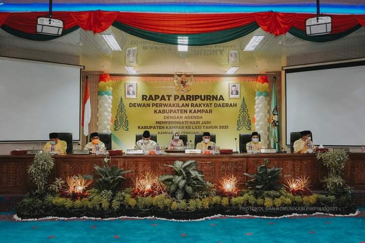 Rapat Paripurna Istimewa DPRD Kampar Di HUT Ke 71, M. Faisal : Kampar Lebih Maju