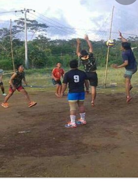TMMD ke 107, Satgas dan Masyarakat Berolahraga Voli Bersama