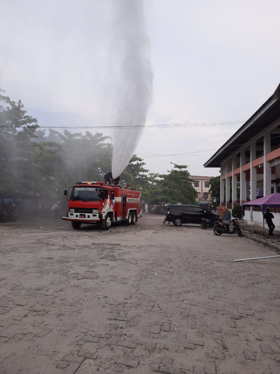 Pemkab Labuhanbatu Kembali Semprotkan Disinfektan Lanjutan