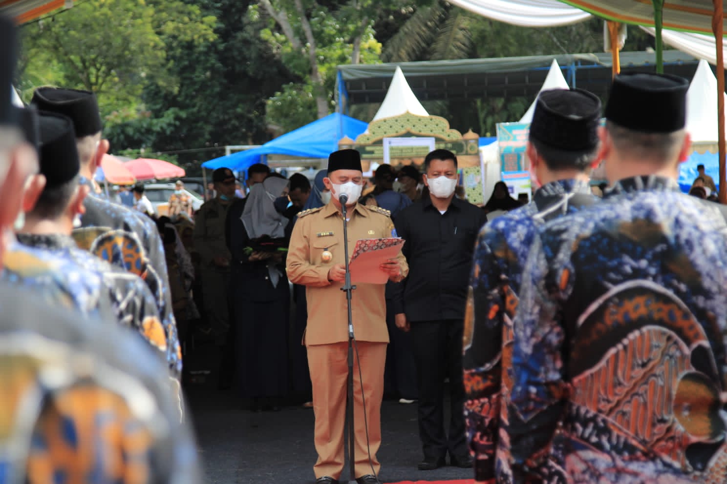 Bupati Labuhanbatu Pimpin Penaikan Bendera LPTQ dan LASQI MTQ Ke-51 Se-Labuhanbatu