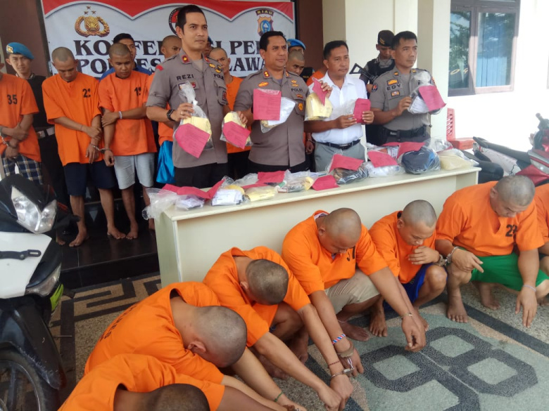 Operasi Antik 2019, Polres Pelalawan Amankan 21 Tersangka