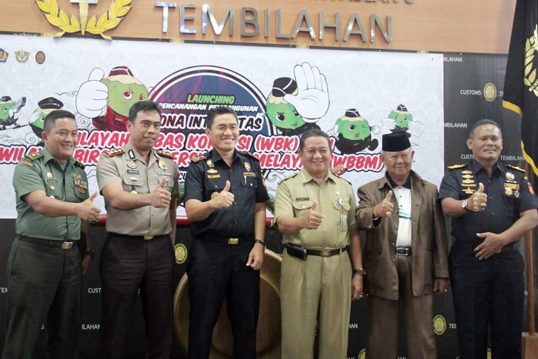Pemkab Inhil Dukung Pencanangan Pembangunan Zona Integrasi Bebas Korupsi KPPBC Tembilahan