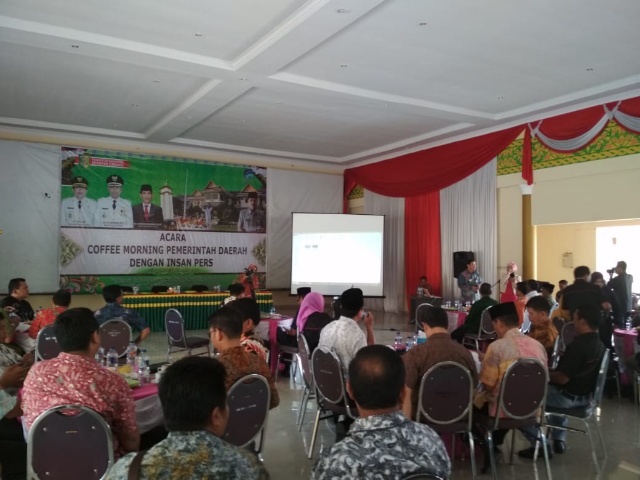 Hangat, Coffee Morning Pemda Kuansing dan Insan Pers
