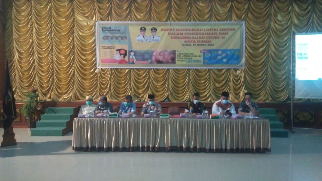 Pemko Dumai Gelar Rakor Lintas Sektor Pencegahan Covid-19