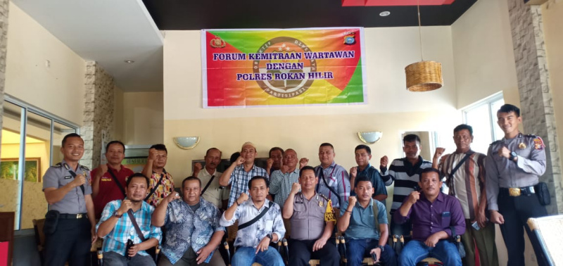 Jalin Kemitraan, Polres Rohil Temu Ramah Dengan Wartawan