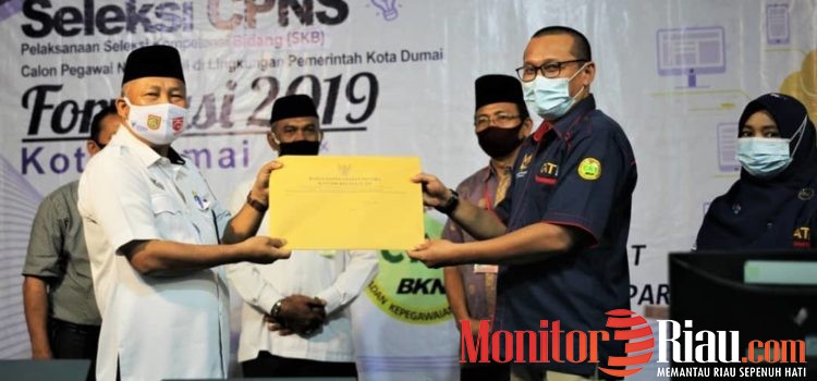 Hasil SKB Tes CPNS Di Lingkungan Pemko Dumai Diserahkan Ke Sekda