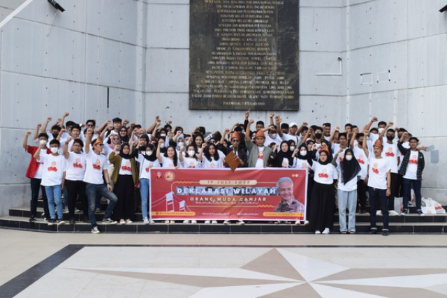 Ratusan Anak Muda di Sumsel Dukung Ganjar Maju Pilpres 2024