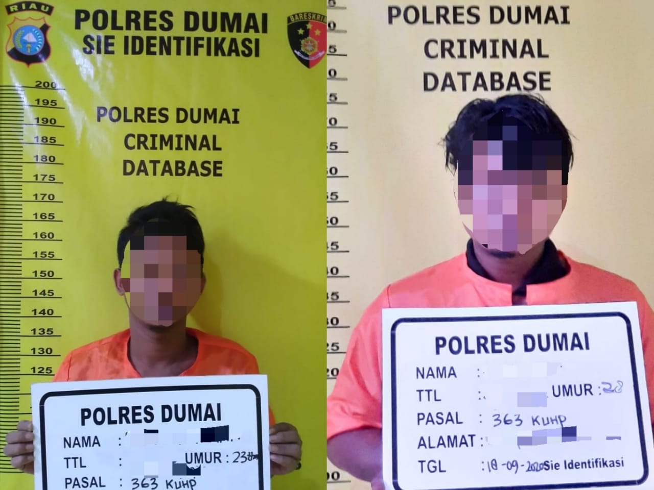 Polsek Sungai Sembilan Berhasil Amankan Pelaku Curat