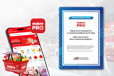 Makro PRO Raih Peringkat No.1 Platform E-Commerce Thailand Versi Euromonitor International