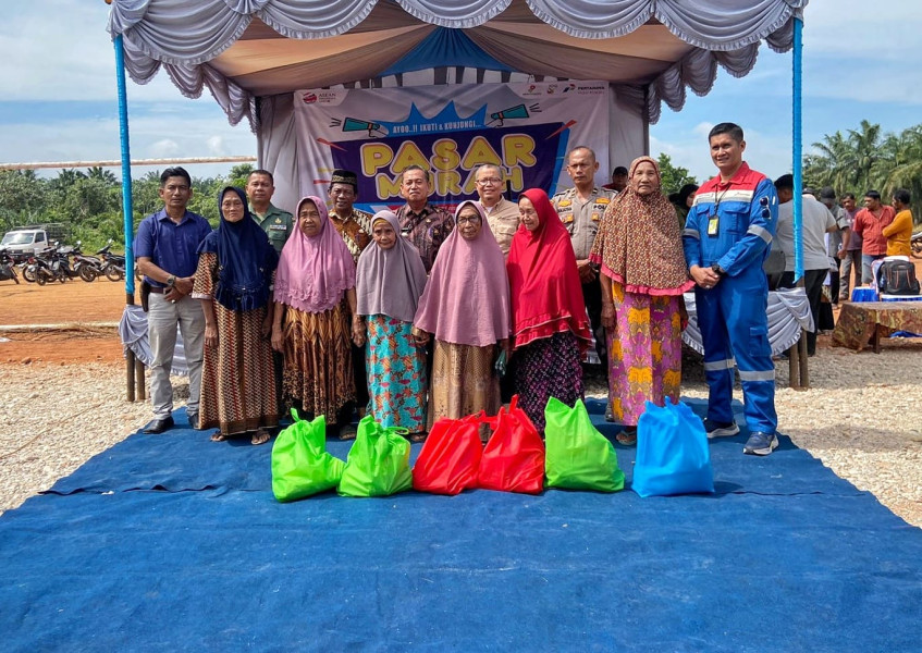 Siapkan 500 Paket Sembako, PHR Gelar Pasar Murah Bagi Warga Rokan Hilir