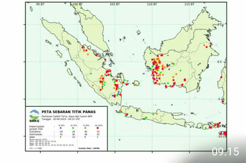 Tiga Hari Belakangan Ini, Hotspot di Kabupaten Pelalawan Blank Area