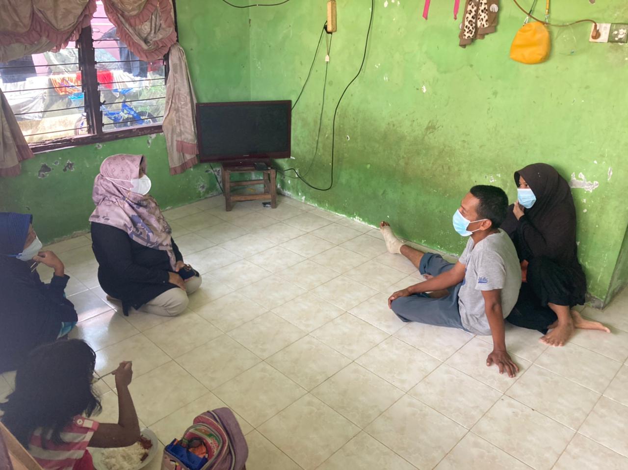 Hari Libur, Rahma Bersama Baznas Tetap  Beri Bantuan keliling Tanjungpinang