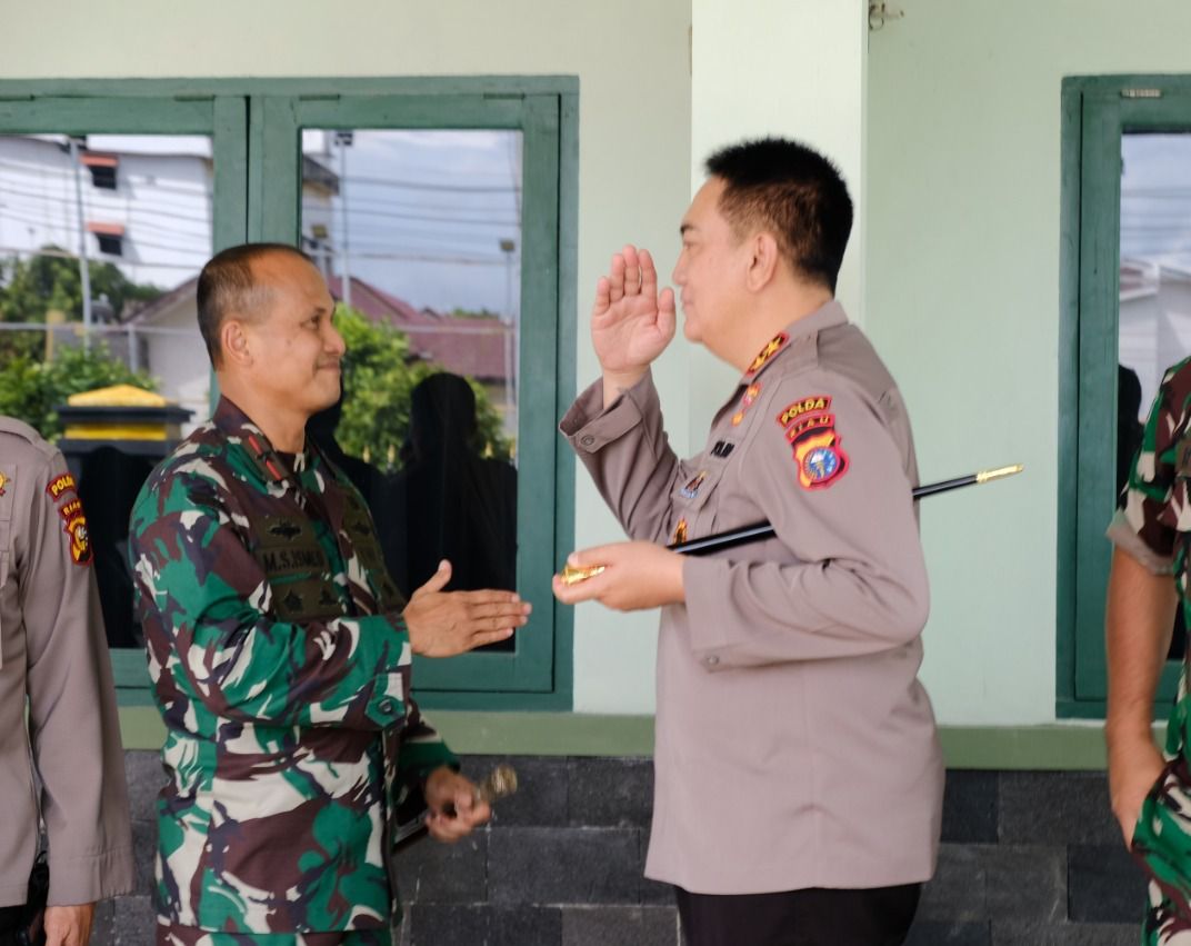 Jalin Sinergitas, Kapolda Riau Irjen M Iqbal Silaturahmi ke Korem 031 Wirabima
