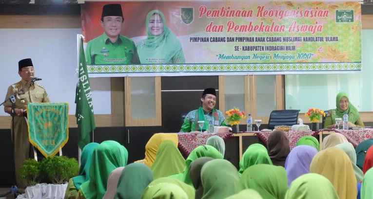 Bupati Wardan Buka Pembinaan Keorganisasian dan Pembekalan Aswaja Tajaan Muslimat NU