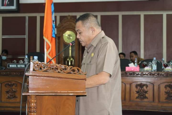 Sekdakab Labuhanbatu Hadiri Rapat Paripurna DPRD Penetapan Pembentukan Program Perda
