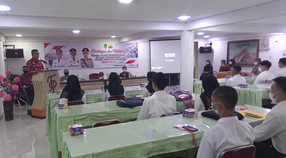 Disparporabud Inhil Gelar Bimbingan dan Pelatihan Siswa-siswa Calon Anggota Polri