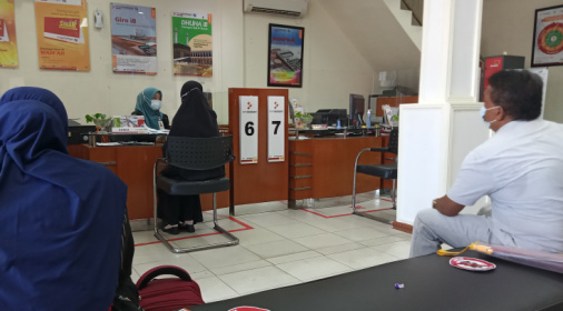 Pelayanan di BRK Tembilahan Disiplin Protokol Kesehatan