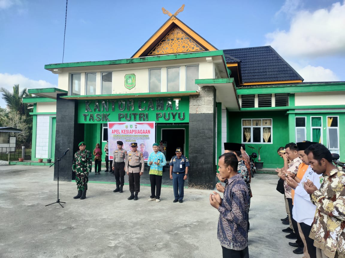 Danramil 06/Merbau Pimpin Apel Kesiapsiagaan Karhutla