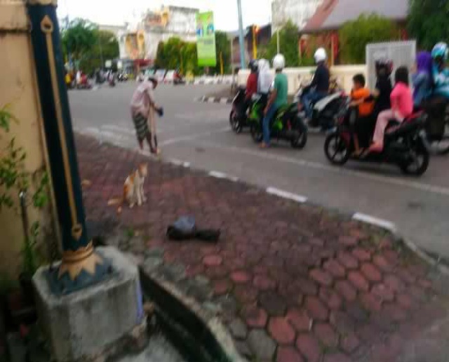 Ngakunya Disini Tak Banyak Saingan, Pengemis Bermunculan di Bengkalis