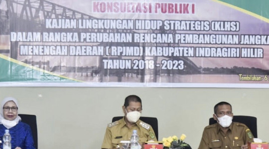 Wabup Inhil Buka Konsultasi Publik Kajian Lingkungan Hidup Strategis