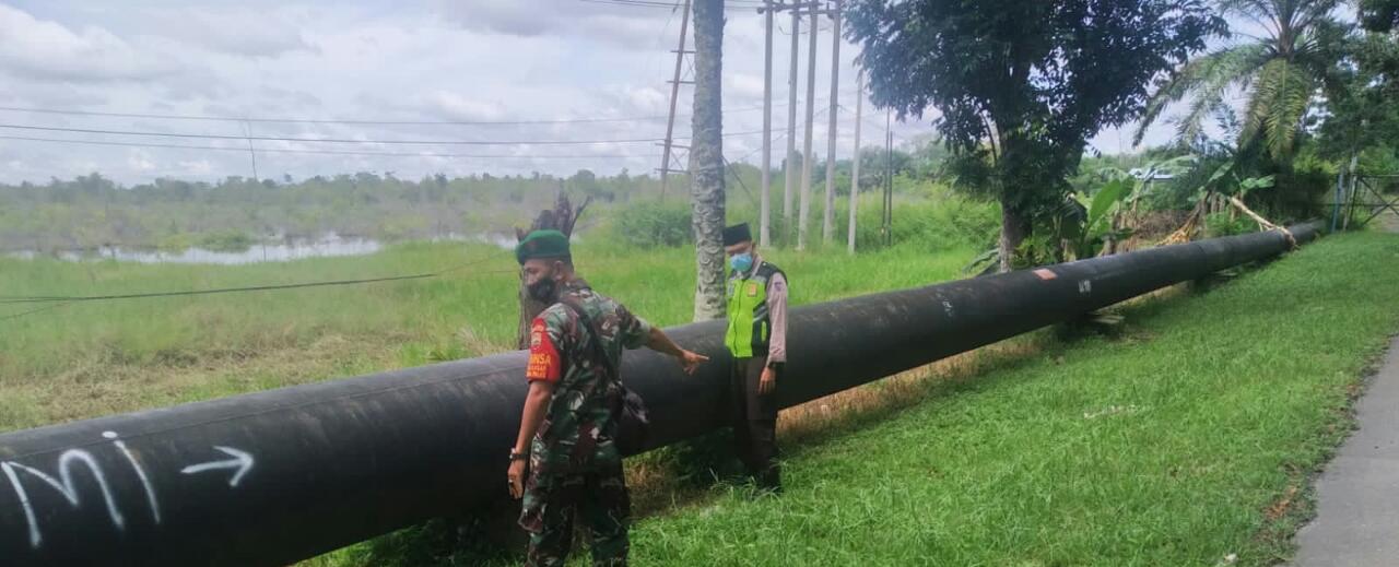 Meski Lebaran, Peltu Wawan Tetap Laksanakan Patroli Pipa PHR