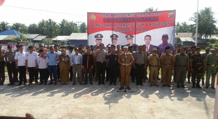 Deklarasi Damai Pemilu 2019 di Pulau Merbau Berlangsung Aman