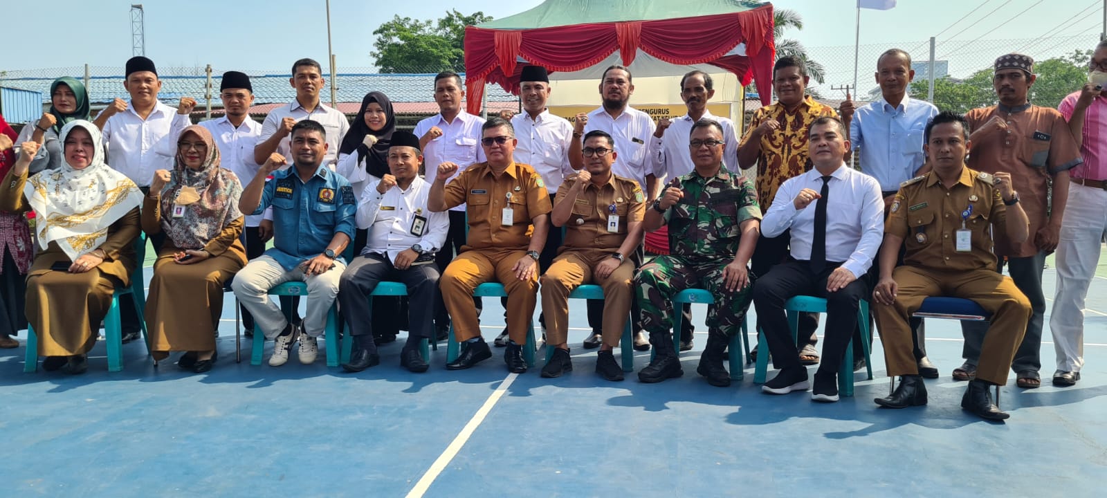 Danramil 01, Mayor Inf Kabul Hadiri Pengukuhan LPMK