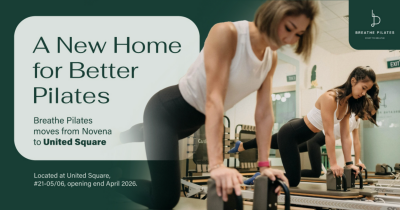 Breathe Pilates Moves Flagship Outlet From Novena to United Square