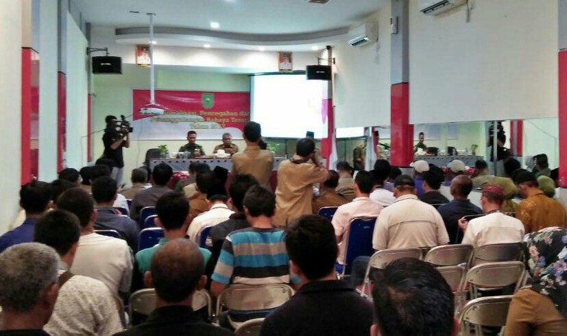 Badan Kesbangpol Riau Bahas Bahaya Terorisme di Inhil