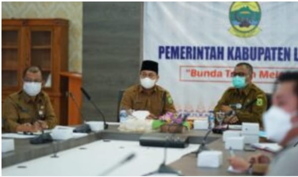 Bupati Lingga Hadiri Rapat Monitoring dan Evaluasi MCP