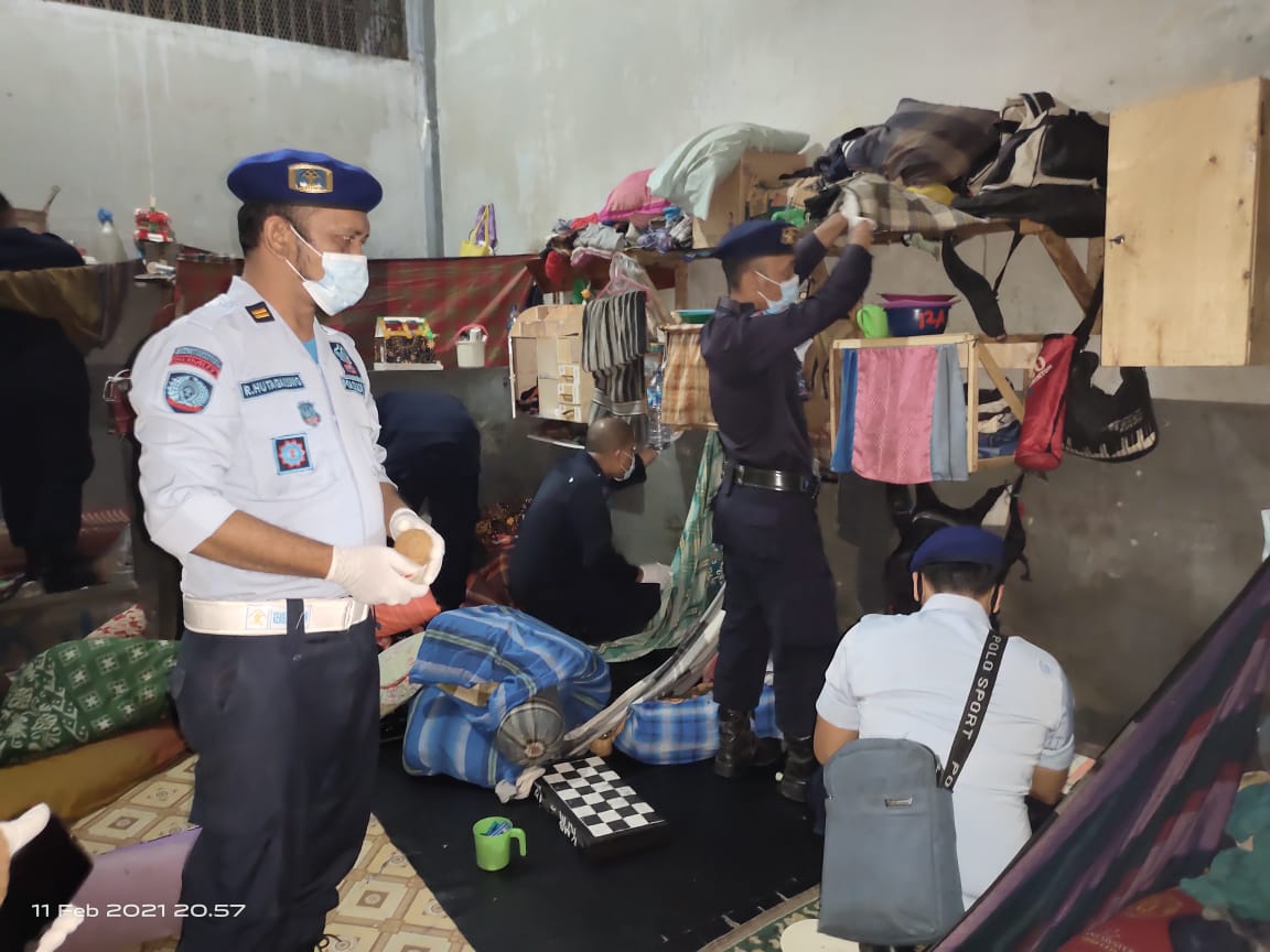 Cegah Peredaran Narkoba, Lapas Klas IIB Sidempuan Lakukan Razia Rutin
