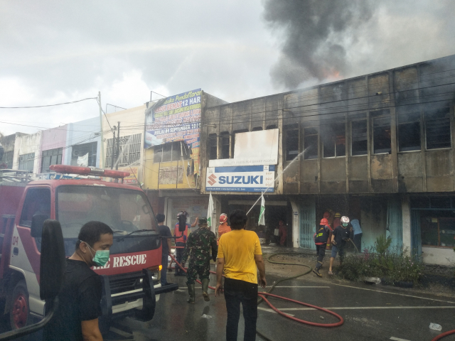 Empat Ruko di Jalan SSK Dumai Terbakar