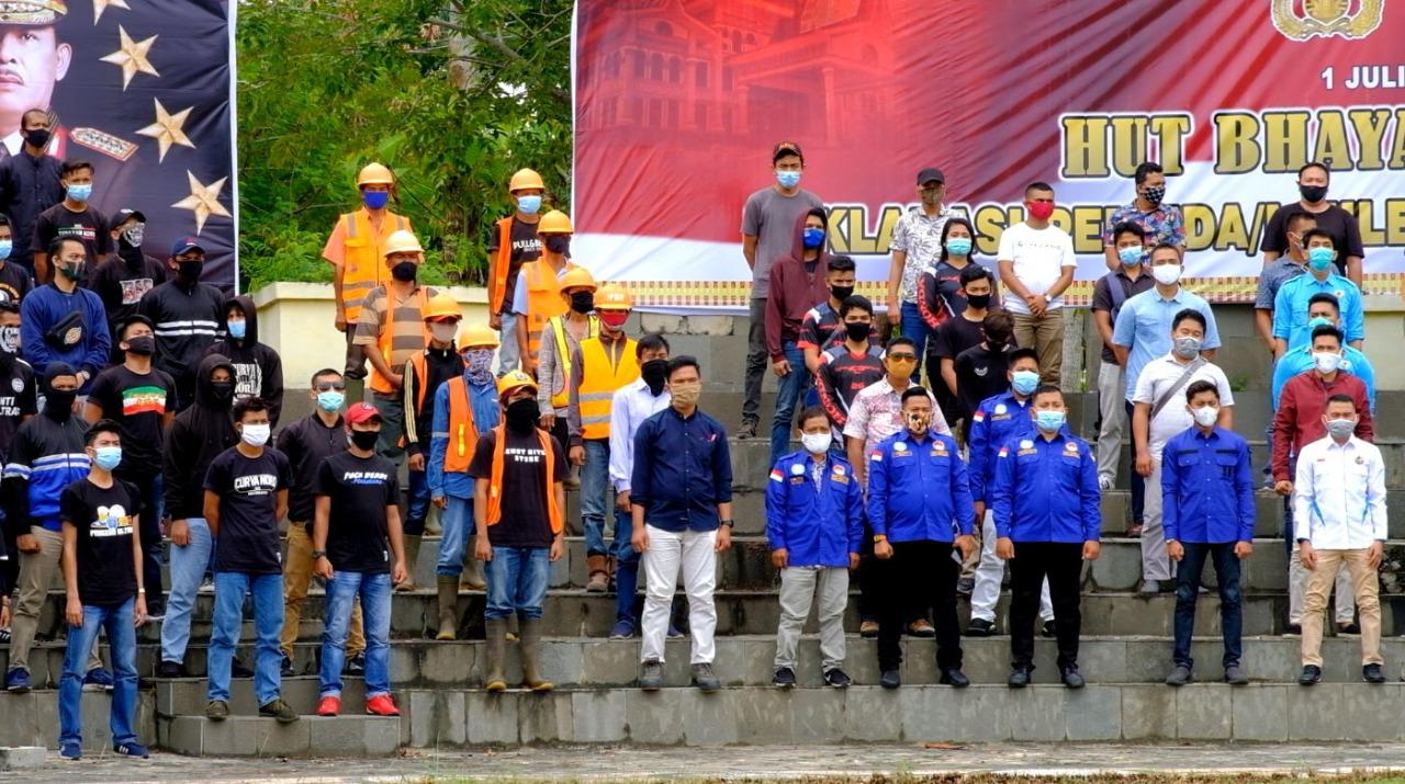 Pemuda Pemudi Milenial Lintas Organisasi Dukung Polda Riau Dengan Deklarasi Anti Narkoba