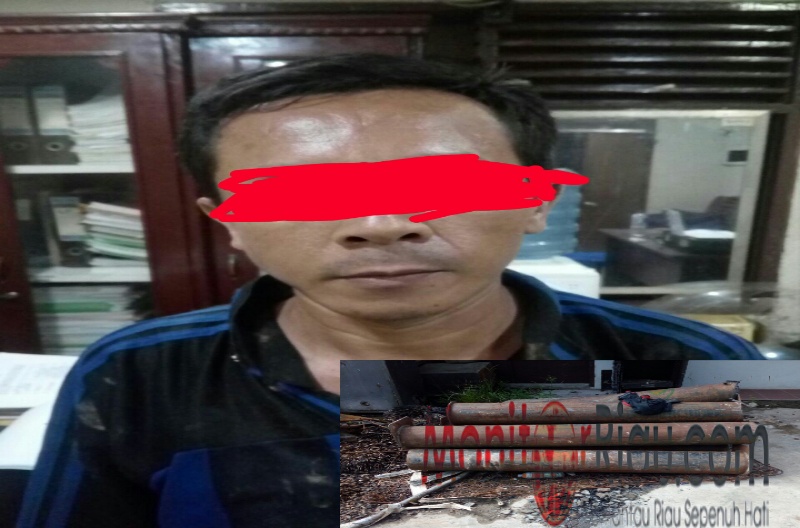 Naas, hendak mencuri pipa suport milik CPI warga Desa Bumbung harus mendekam di jeruji besi