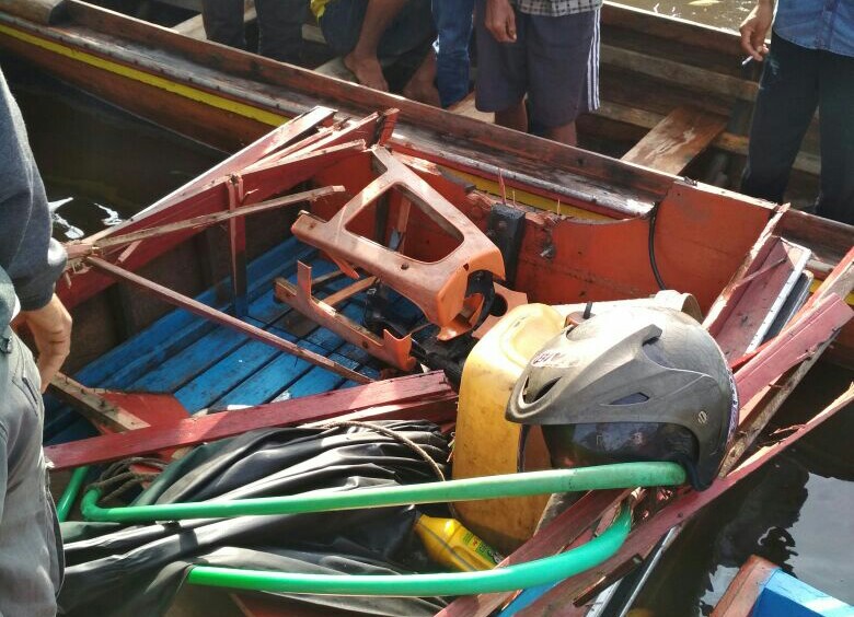 BPBD Inhil Terjunkan 2 Armada Tangani Lakalaut di Perairan Mandah