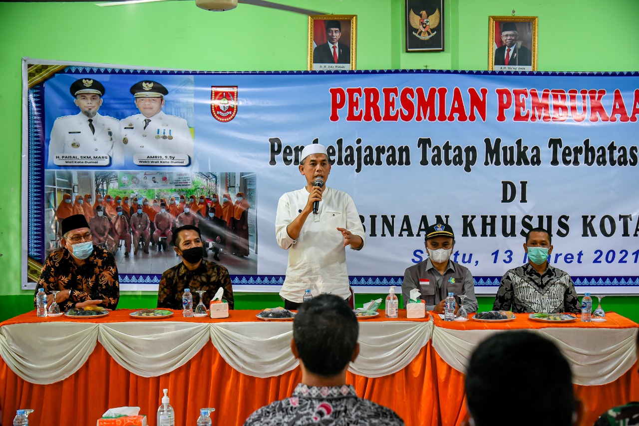 Wako dan Wawako Dumai, Resmikan Pembelajaran Tatap Muka Terbatas (PTMT) Jenjang SD/Sederajat