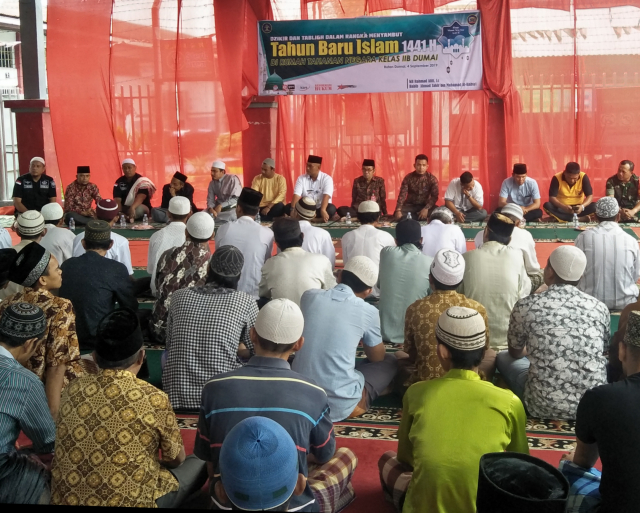 Kegiatan 1 Muharram di Rutan Klas IIB Dumai