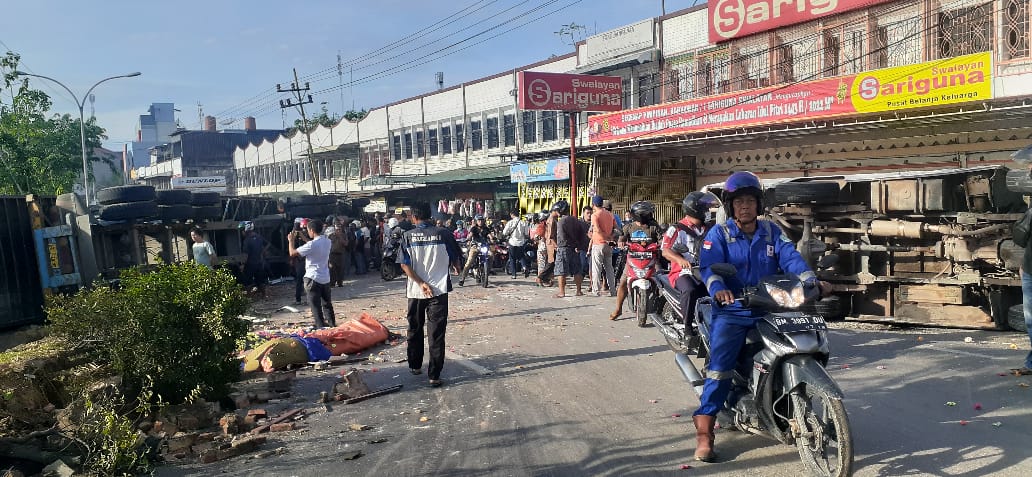 Lakalantas Didepan Swalayan Sariguna Duri, Berikut Kronologis Dari Lakalantas Polres Bengkalis