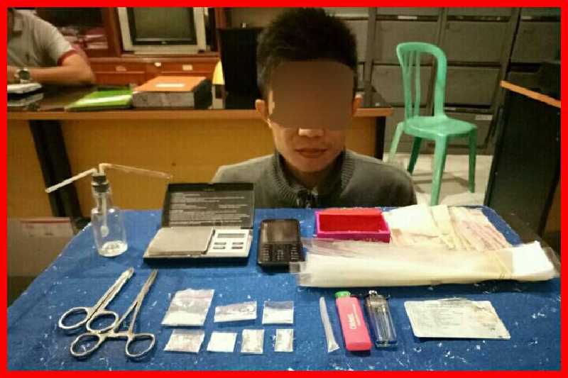 Polisi Amankan Oknum Honorer Dishub Inhil yang Nyambi Jualan Sabu
