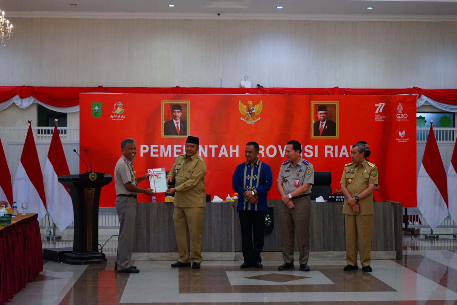 Bupati Alfedri: Kita Akan Tingkatkan Kinerja Dalam Evaluasi Program Komisi Pemberantasan Korupsi