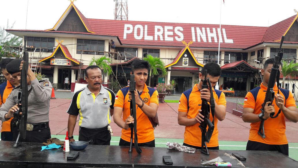 Polres Inhil Gelar Pelatihan Bongkar Pasang Senjata Laras Panjang