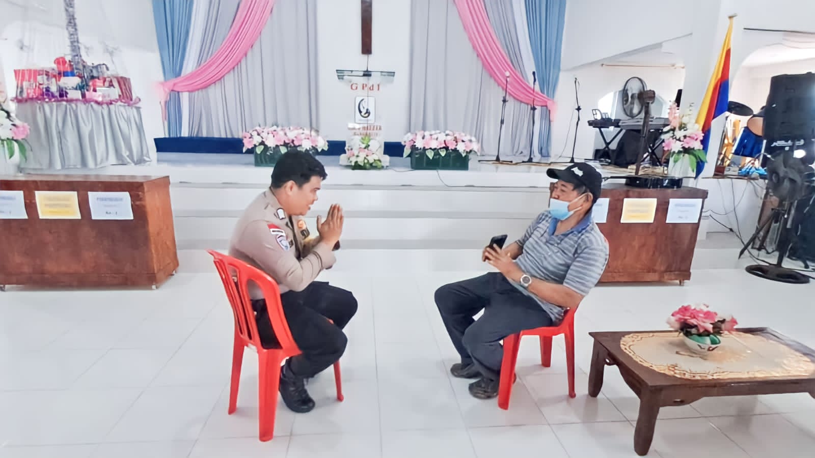Kapolres Bengkalis Arahkan Jajaran Berkordinasi Baik Dengan Pengurus Gereja