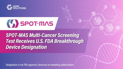 A Defining Milestone for Gene Solutions: SPOT-MAS Multi-Cancer Screening Test Receives U.S. FDA Breakthrough Device Designation