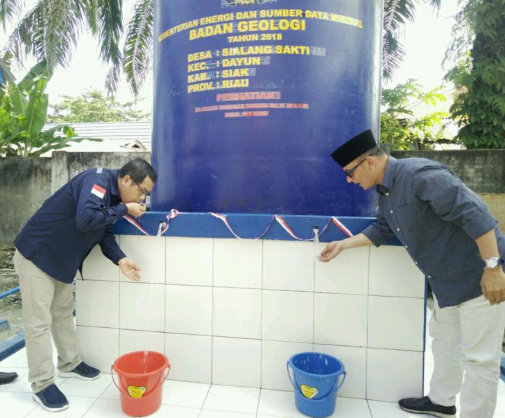 Sayed Abubakar A Asseggaf Resmikan Sumur Bor dan Air Bersih di Kecamatan Dayun