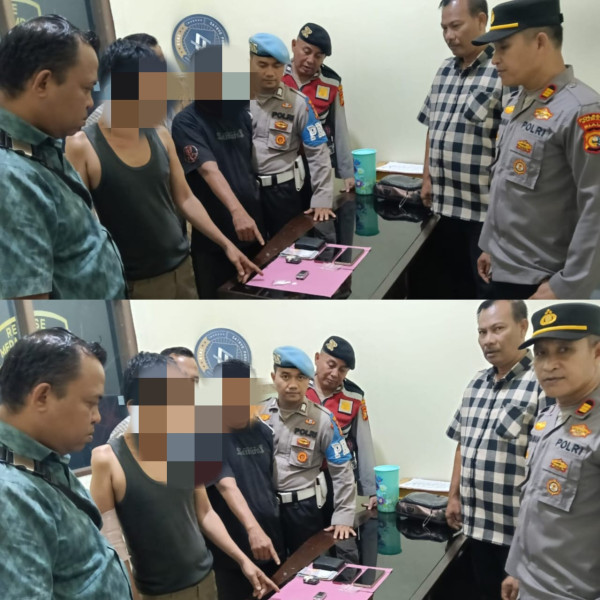 Polsek Medang Kampai Berhasil Meringkus Dua Terduga Tersangka Atas Kepemilikan Sabu-sabu