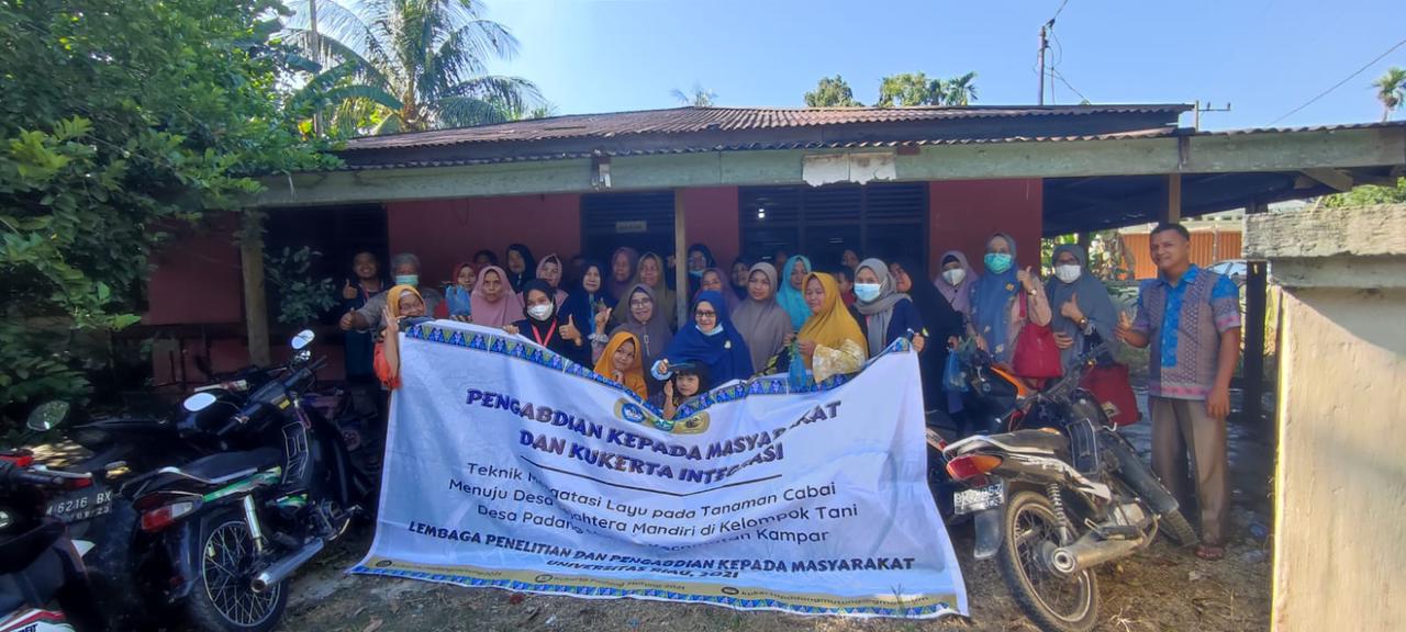 DOSEN FAPERTA & Mahasiswa KKN Integrasi UNRI Melakukan Pengabdian Kepada Masyarakat